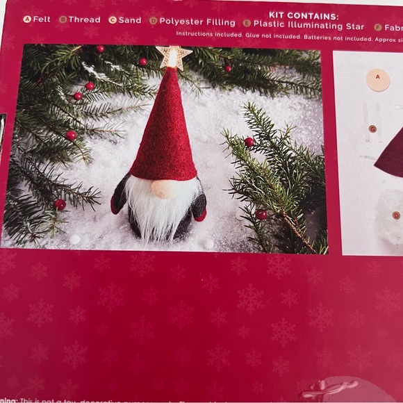 Light Up Gnome | Fabric Craft Kit - Picture 4 of 4